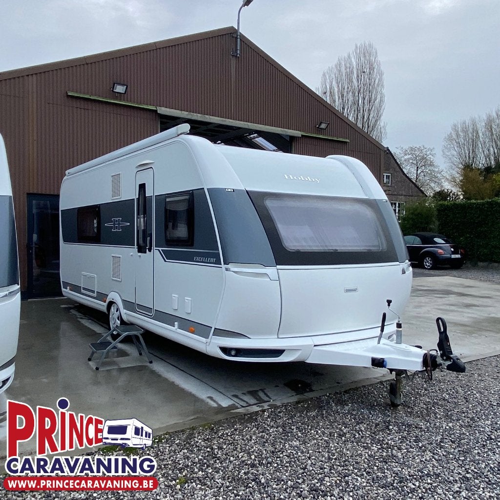 Hobby Excellent 560 WFU 2017 - Prince Caravaning, Caravans en Kamperen, Lengtebed, Hobby, Douche, 7 tot 8 meter