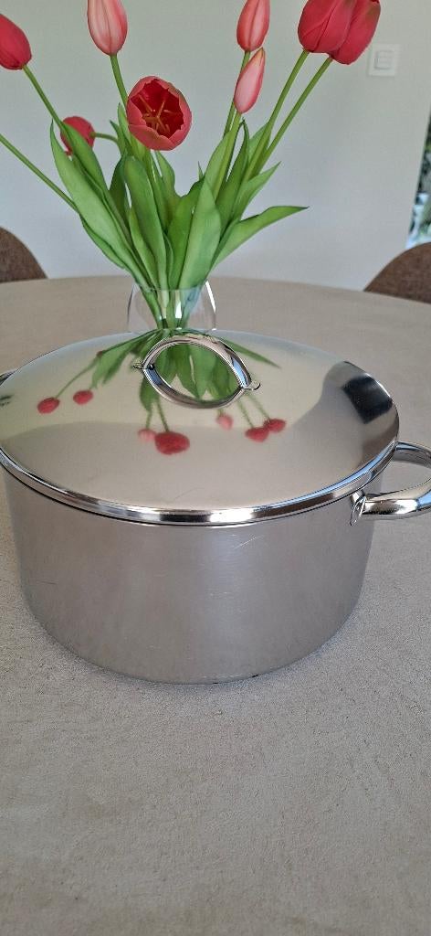Demeyere kookpot diam 30cm, Huis en Inrichting, Kookpan of Snelkookpan, Inox, Keramische plaat, Ophalen of Verzenden