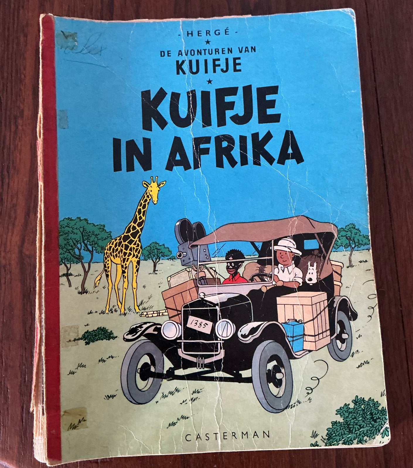 Kuifje (1947) Kuifje in Afrika, Boeken, Eén stripboek, Ophalen of Verzenden, Gelezen