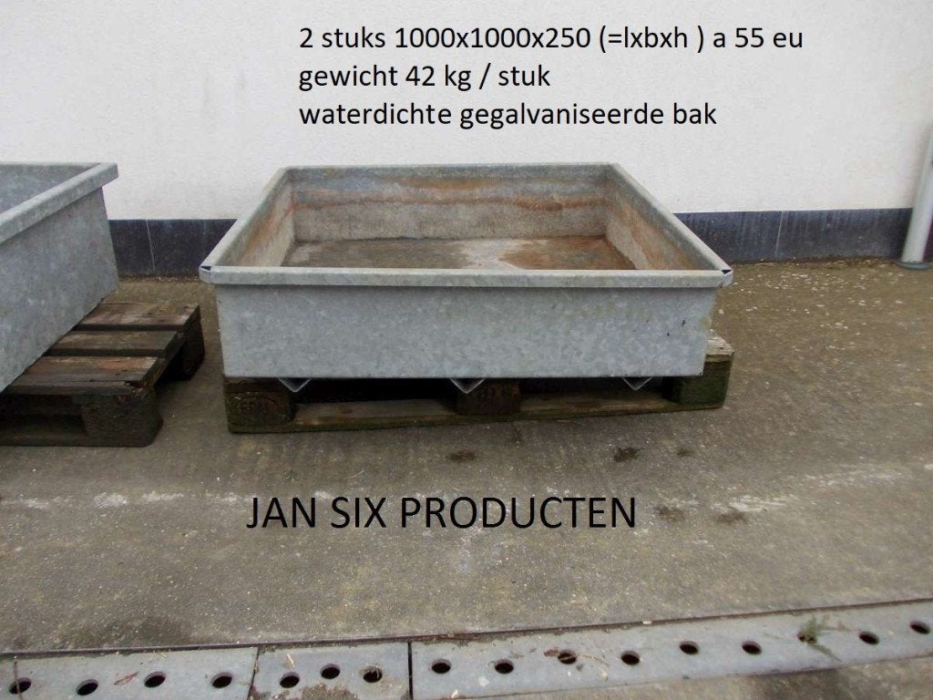 Gegalvaniseerde bak ( voor planten of drinkwater voor dieren, Enlèvement ou Envoi, Comme neuf