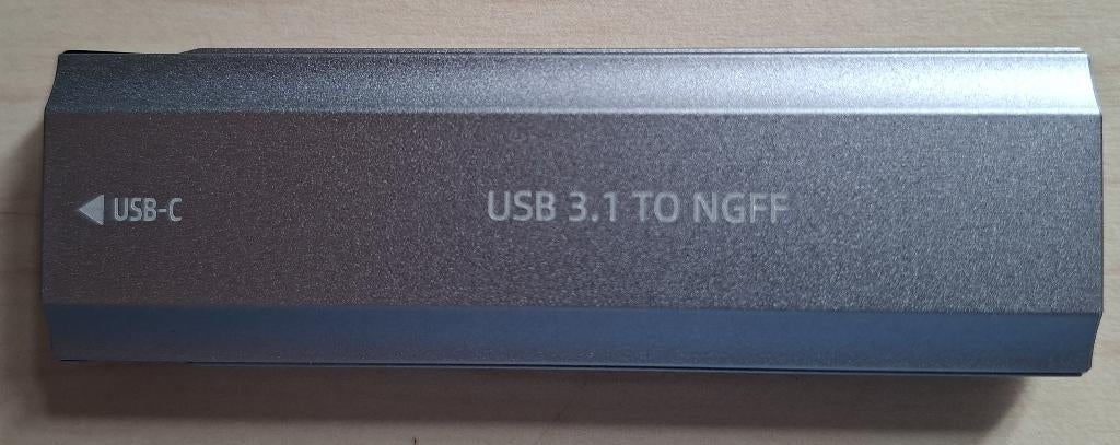 usb-c protable ssd met samsung sata m.2, 500gb, 500gb, Externe, Comme neuf, Enlèvement