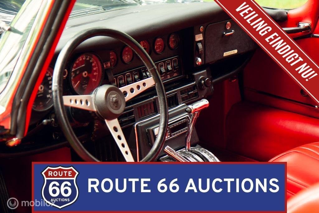 Jaguar E-Type Series 3 | 1972 | Route 66 Auctions, Zwart, Bedrijf, Handgeschakeld, Overige carrosserie