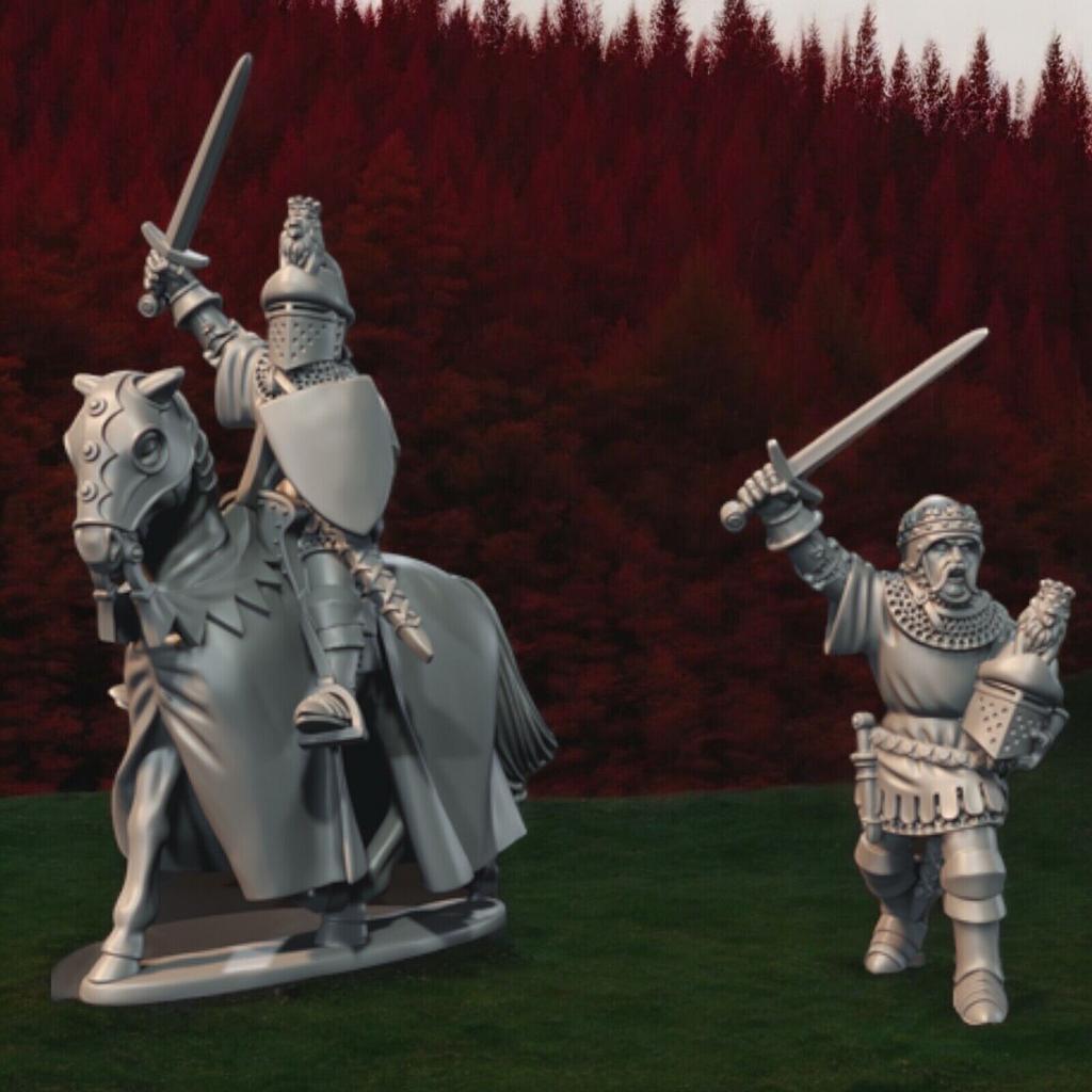 Figurines médiévales d'Edward Prince Noir, 28 mm, wargaming, Hobby & Loisirs créatifs, Wargaming, Neuf, Enlèvement ou Envoi
