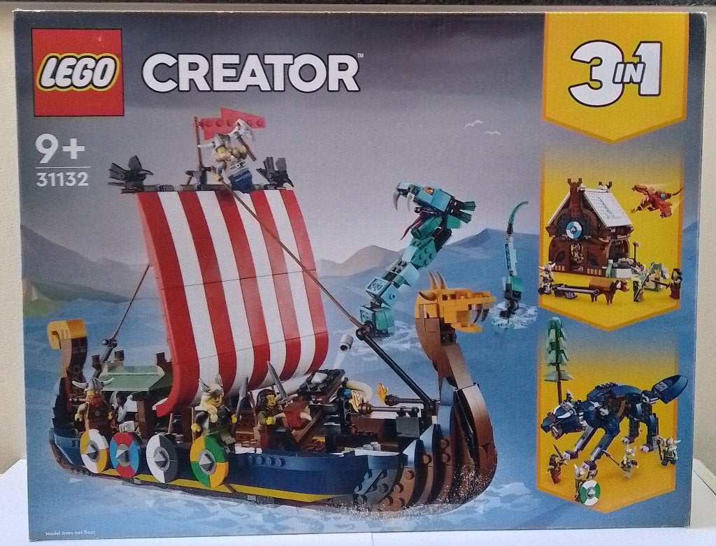 Lego Creator - Viking Ship & Midgard Serpent (31132) - NIEUW, Lego, Nieuw, Ophalen of Verzenden, Compleet