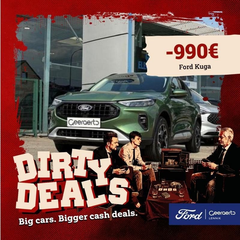 Ford Kuga, Auto's, Stof, Gebruikt, Zwart, 4 cilinders