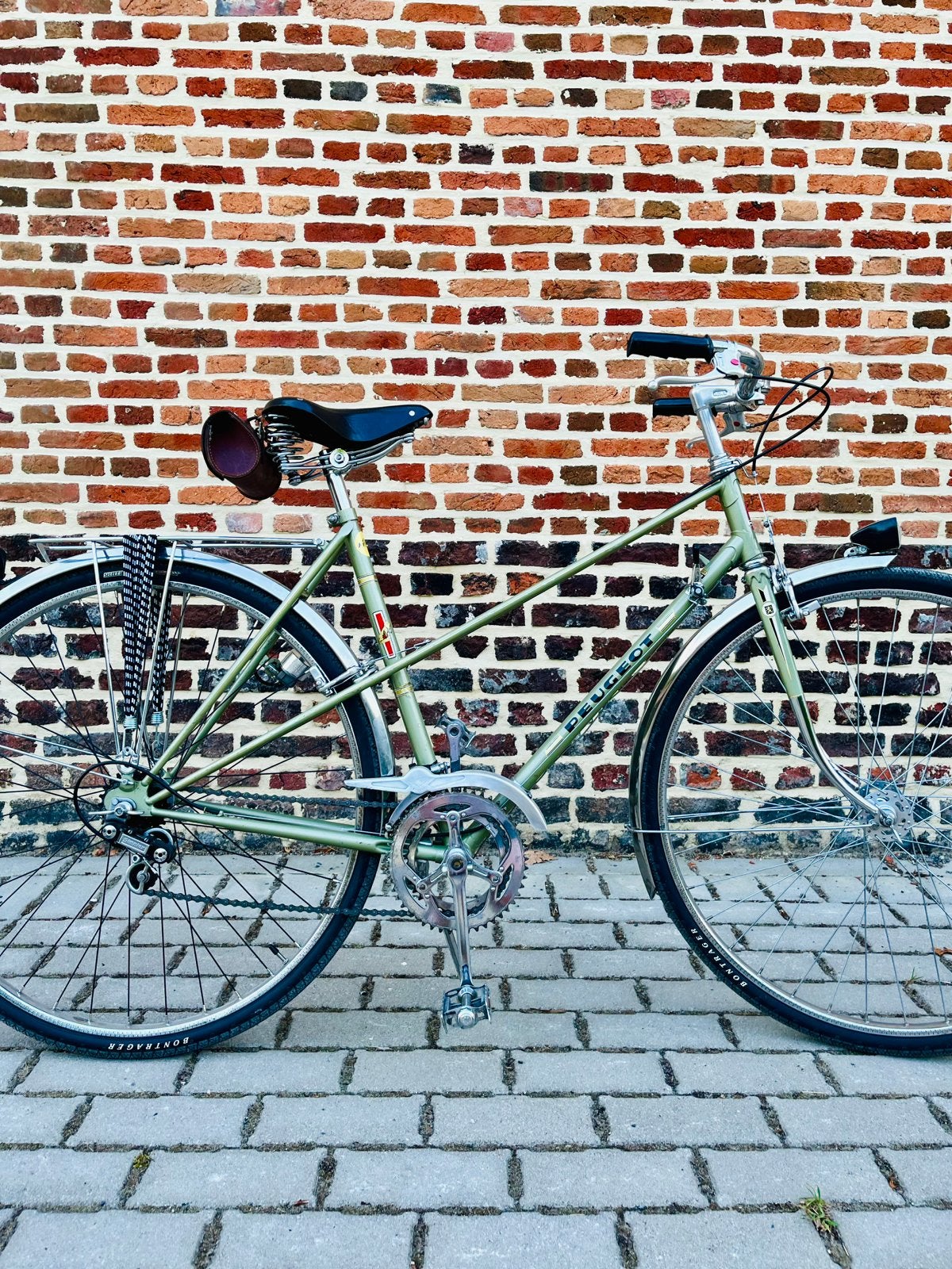 Vintage Peugeot fiets, Ophalen