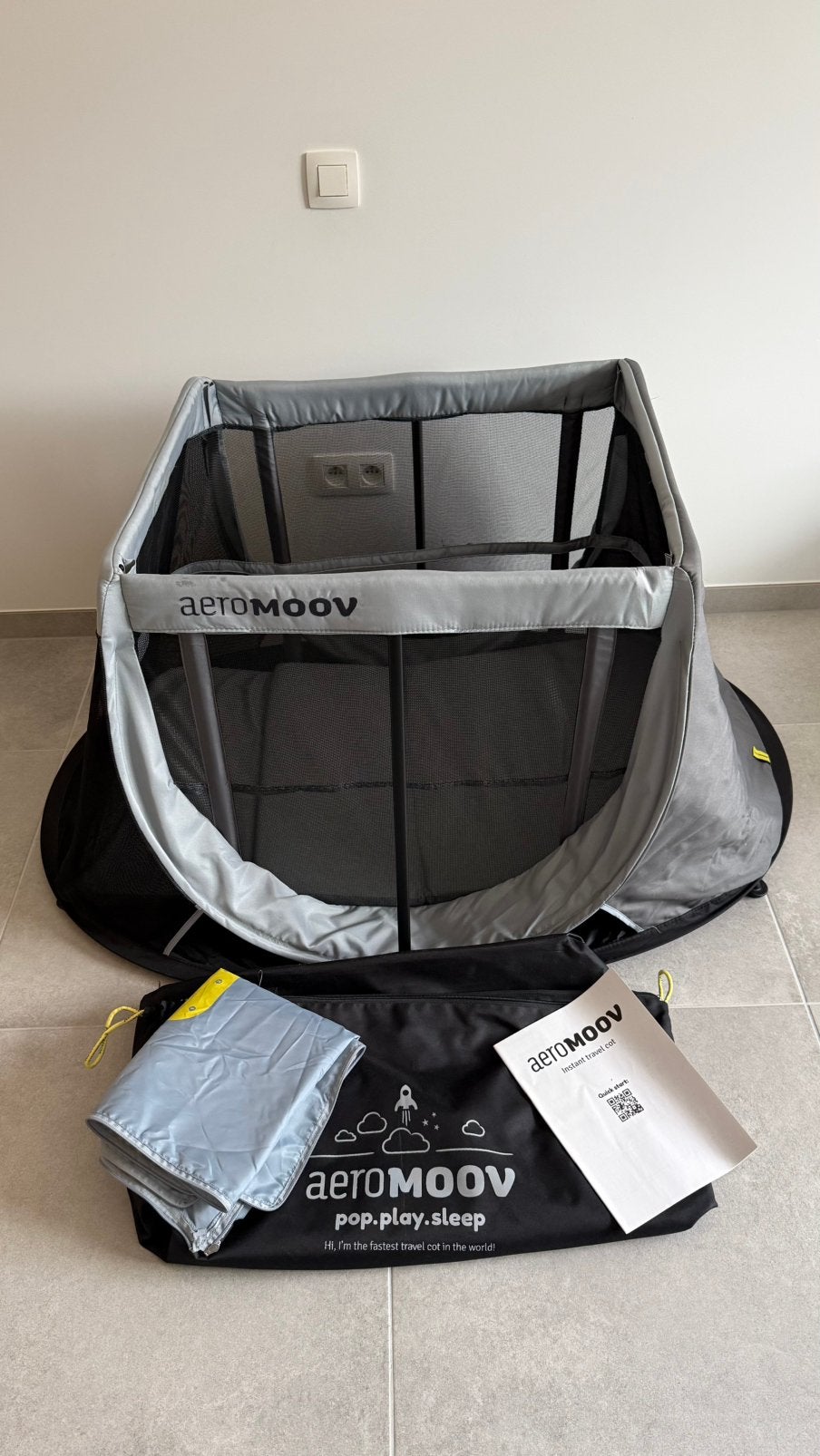 Aeromoov Instant Reisbed, Enfants & Bébés, Berceaux & Lits, Comme neuf, Lit de voyage, Enlèvement