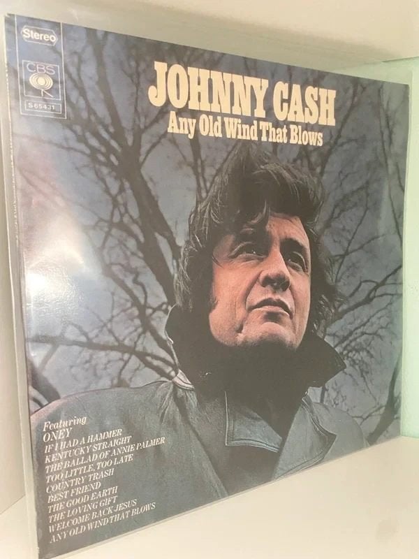 Johnny Cash – Any Old Wind That Blows - Netherlands 1973 (J), Cd's en Dvd's, LP, Gebruikt, Verzenden, Country