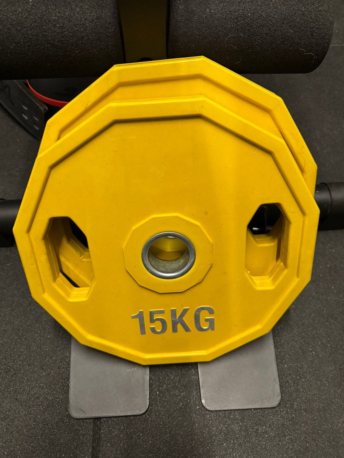 Set van halterschijven - 15kg, Sports & Fitness, Enlèvement, Comme neuf, Plaques d'haltères
