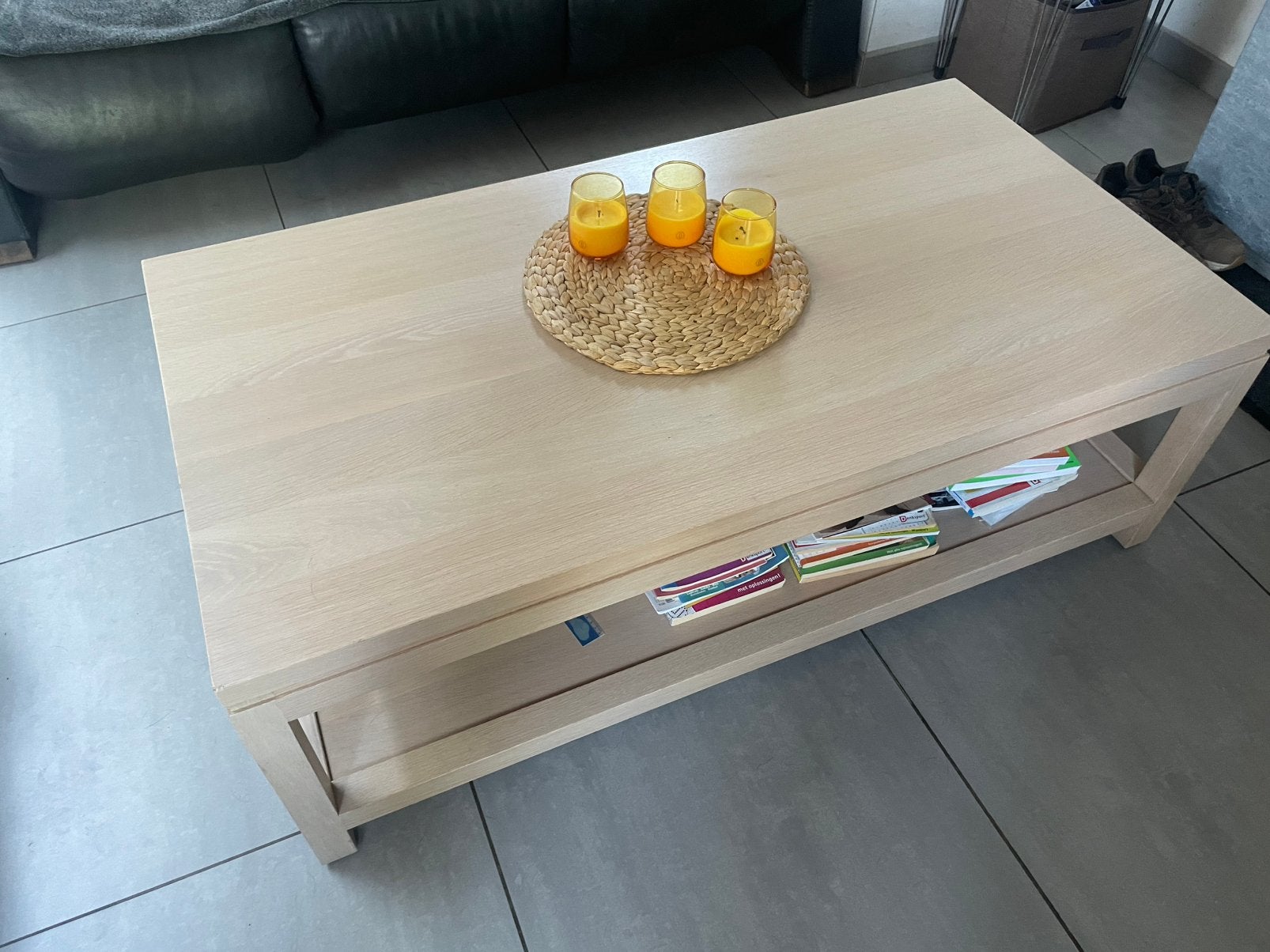 Mooie massieve salontafel, Enlèvement, Comme neuf