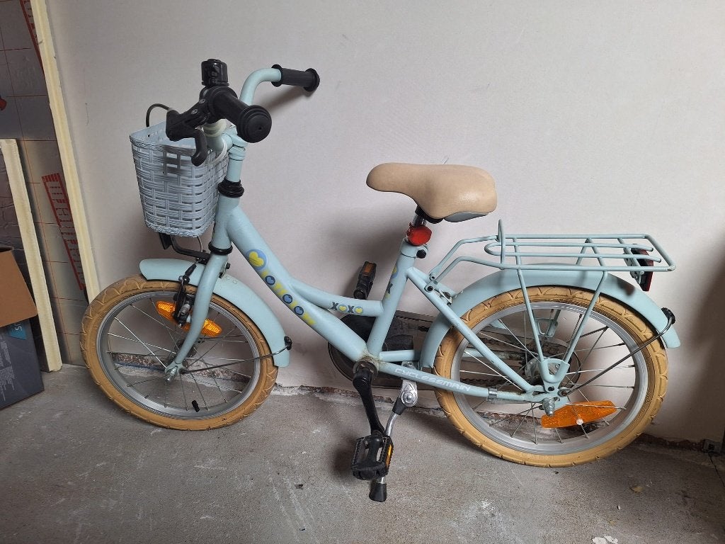 Meisjes fiets, Fietsen en Brommers, Fietsen | Meisjes, Ophalen, Gebruikt, Terugtraprem, 16 inch