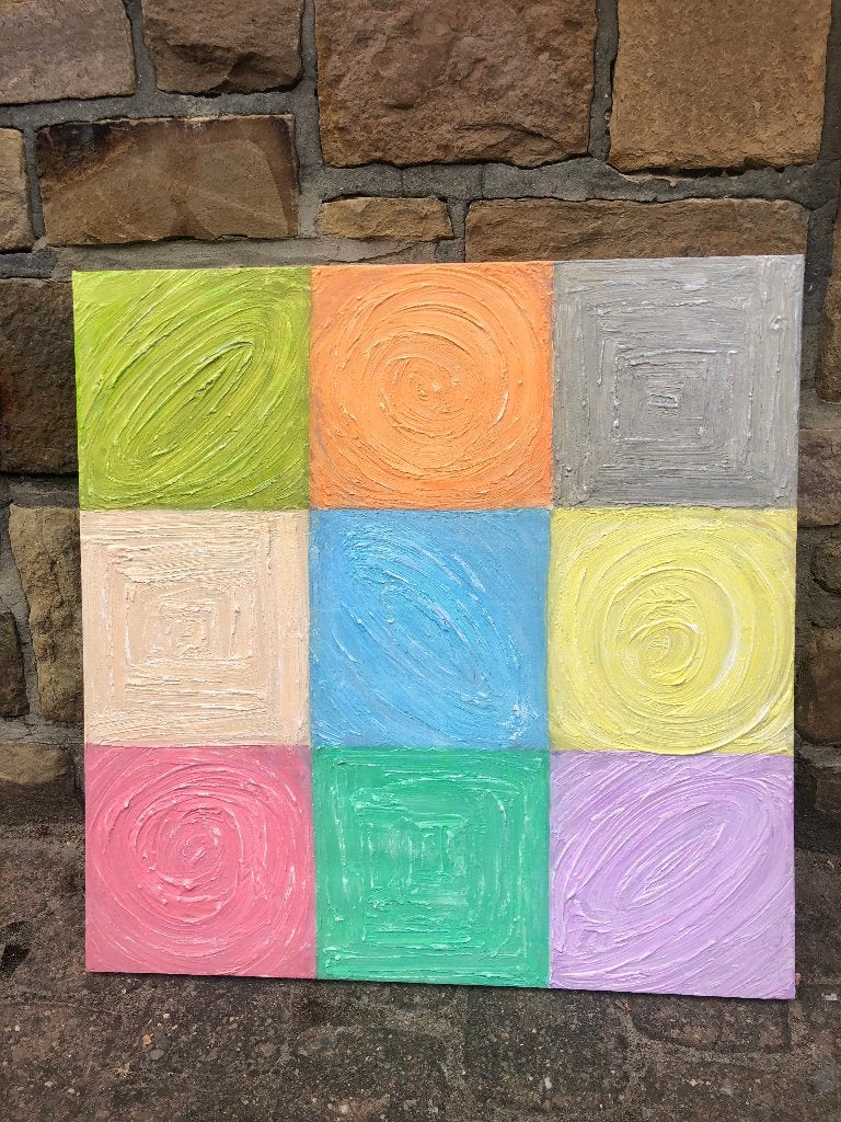 Schilderij, Antiek en Kunst, Ophalen, Acrylverf
