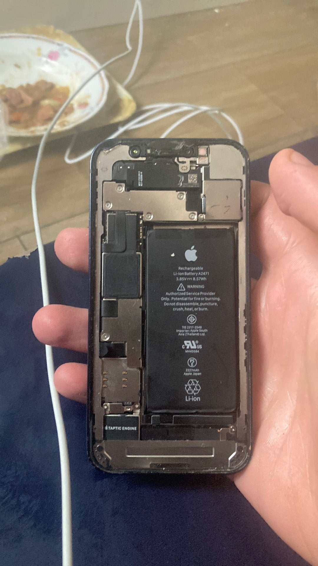iPhone 12 Mini (A2471) - Zonder scherm - Onderdelen⁠, Telecommunicatie, Ophalen of Verzenden, Zo goed als nieuw, Zwart, IPhone 12