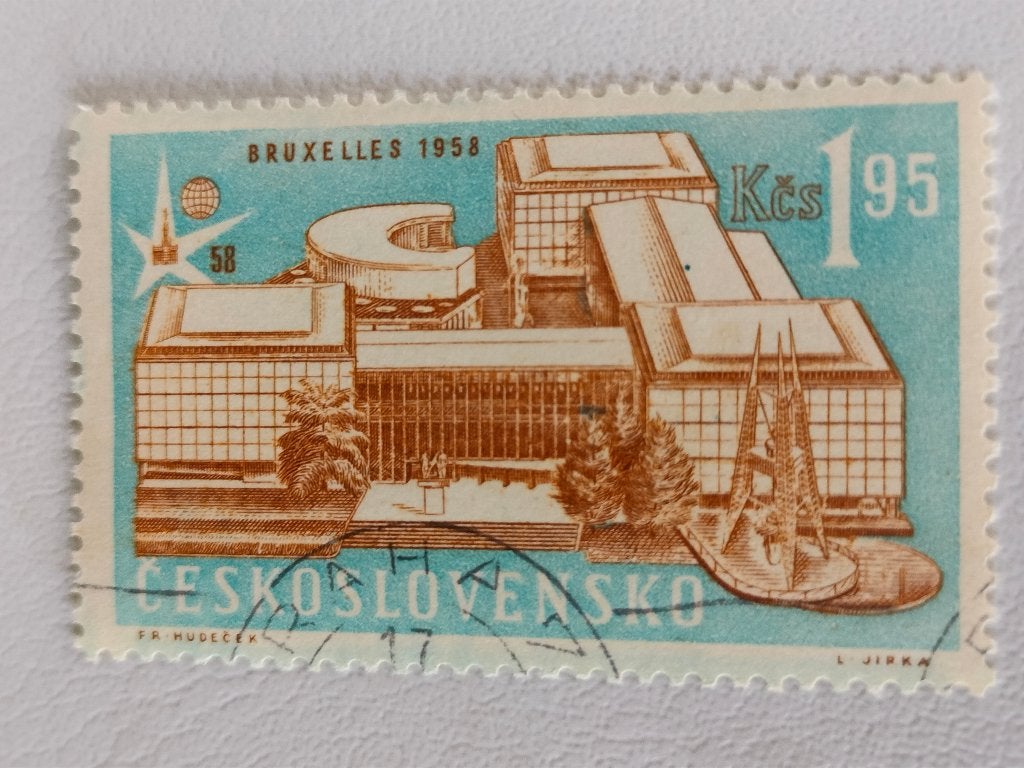 Tchécoslovaquie 1958 Expo58 Exposition universelle Bruxelles, Envoi, Autres pays, Affranchi