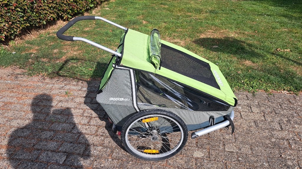 Croozer fietskar 2 kids incl jog-,buggyset & 2 koppelingen, Fietsen en Brommers, Ophalen, Gebruikt, Opvouwbaar, Croozer
