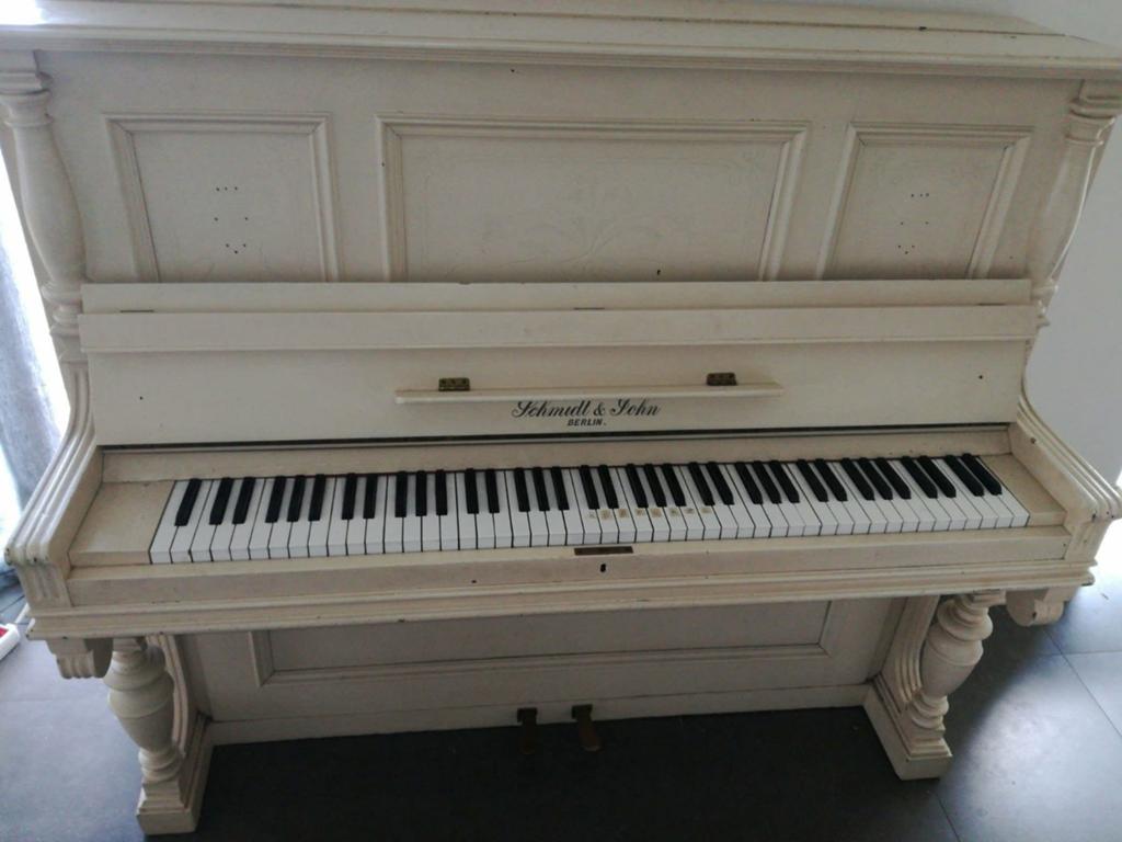 Witte piano, Muziek en Instrumenten, Ophalen, Piano