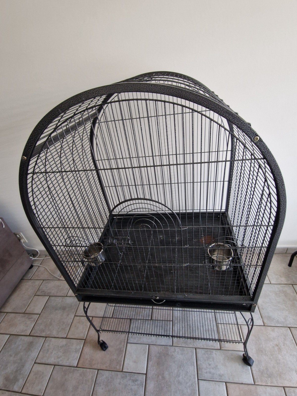 Papegaaienkooi in goede staat te koop, Dieren en Toebehoren, Ophalen, Gebruikt, Aluminium, Vogelkooi