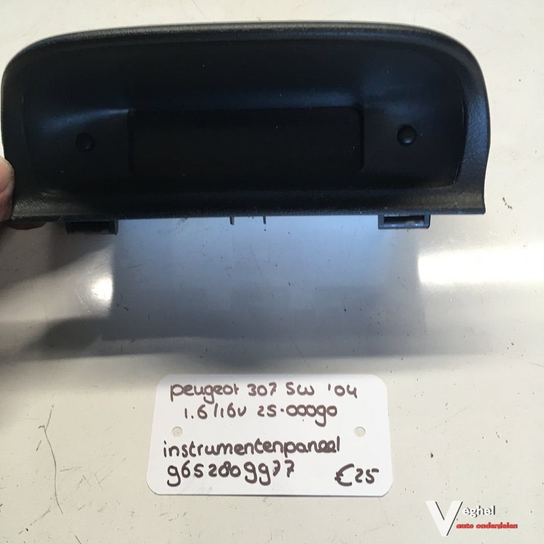 Peugeot 307 sw 1.6 16v 2500090   Instrumentenpaneel  9652809, -, Utilisé, -, -