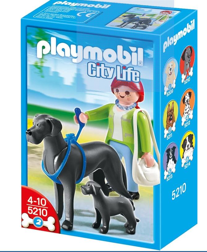 PLAYMOBIL City Life Duitse Dog met Puppy - 5210, Ophalen of Verzenden, Nieuw, Complete set