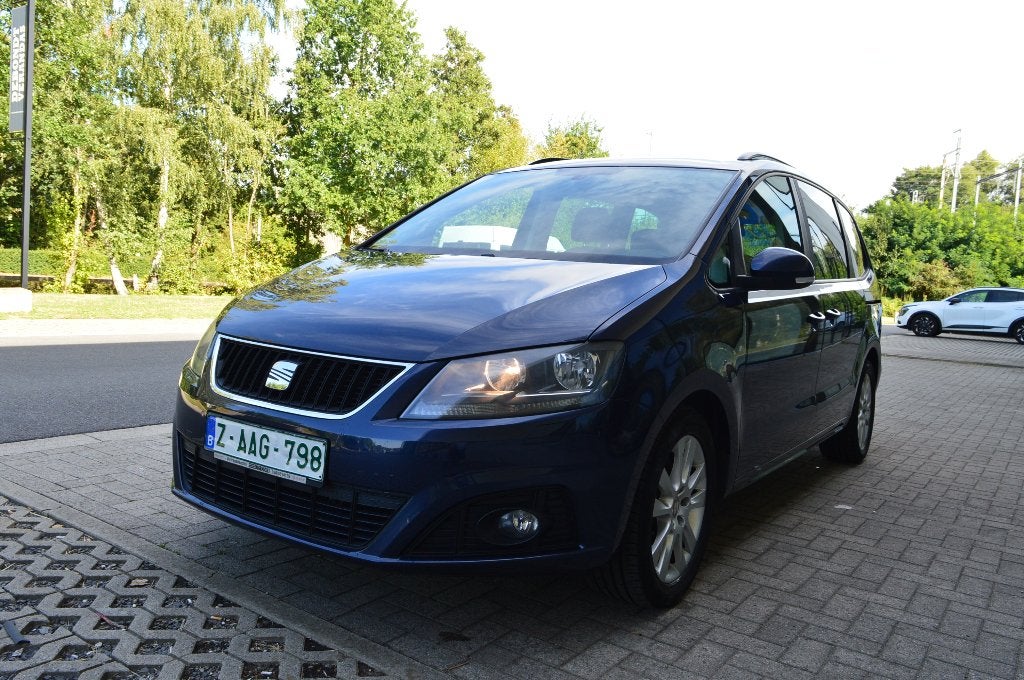 SEAT ALHAMBRA 1.4 TSI 7 PLAATSEN, Auto's, Seat, Euro 5, Blauw, 7 zetels, Bedrijf