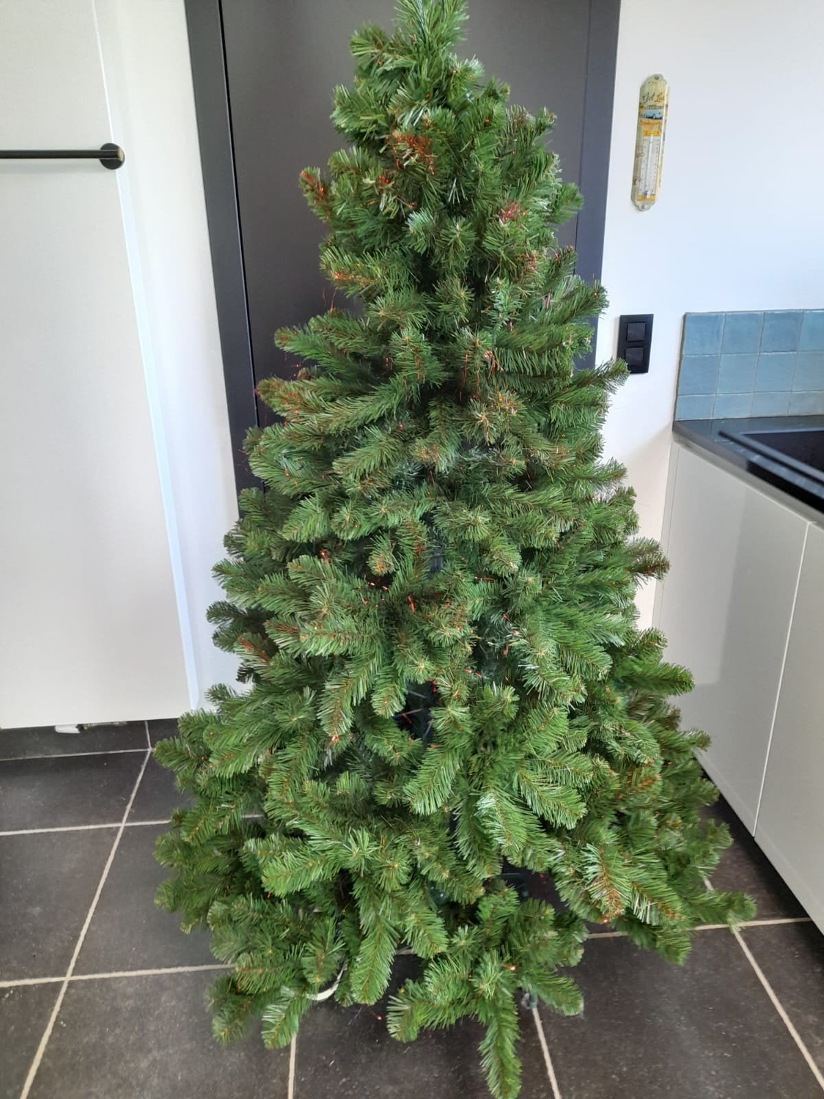 kunst kerstboom, Ophalen, Binnen, 200 cm, Gebruikt