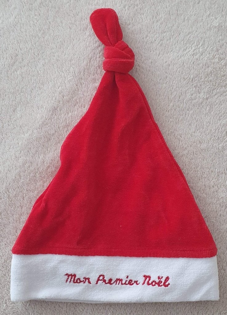 Bonnet en velours Mon Premier Noël - Taille 3 mois - NEUF, Enfants & Bébés, Vêtements de bébé | Taille 62, Enlèvement, Neuf, Garçon ou Fille