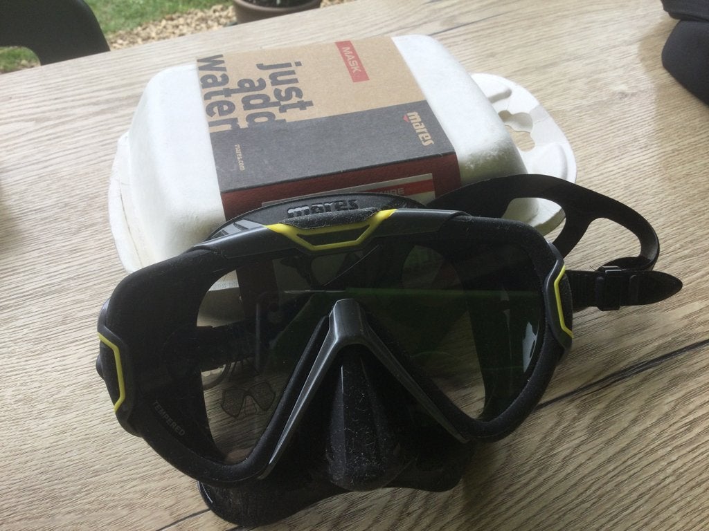 Demo Maskers Mares - Pure Wire Black/Yellow, Ophalen of Verzenden, Nieuw, Duikbril of Snorkel