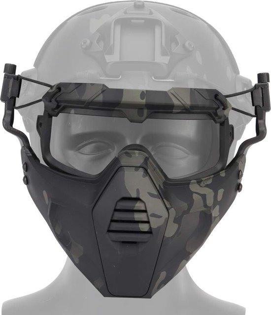 Helmmasker airsoft met bril, Ophalen of Verzenden, Nieuw