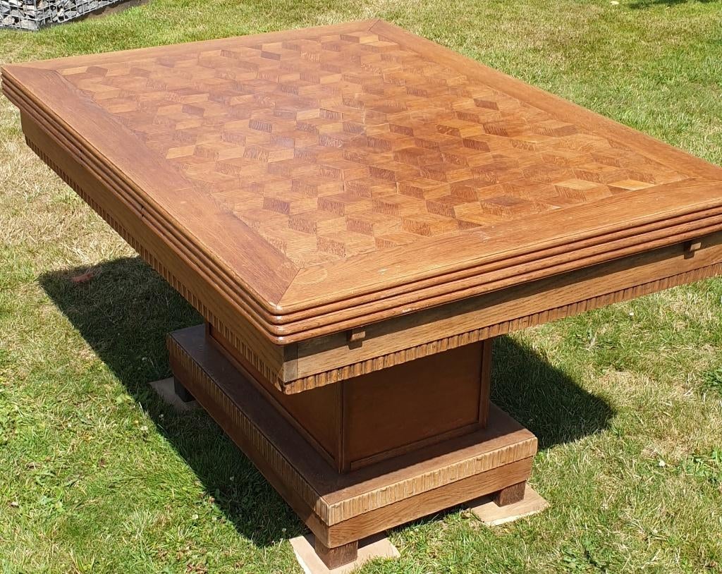 Table de salle-à-manger en chêne massif, 150 à 200 cm, Cinq personnes ou plus, Enlèvement, Utilisé