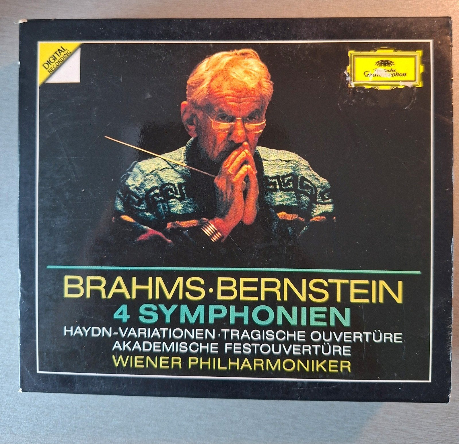 4cd box. Brahms. 4 symphonien (DG, Bernstein)., Ophalen of Verzenden