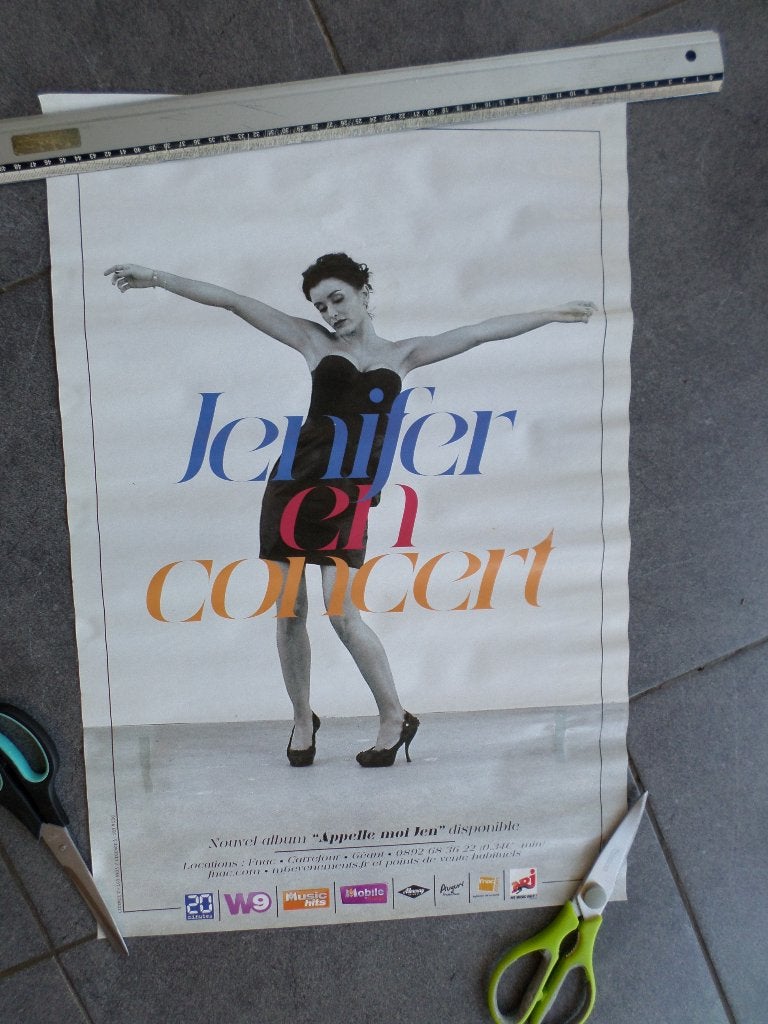 Jenifer - affiche 60x40 - 2010, Enlèvement ou Envoi, Rectangulaire vertical, A1 jusqu'à A3, Musique