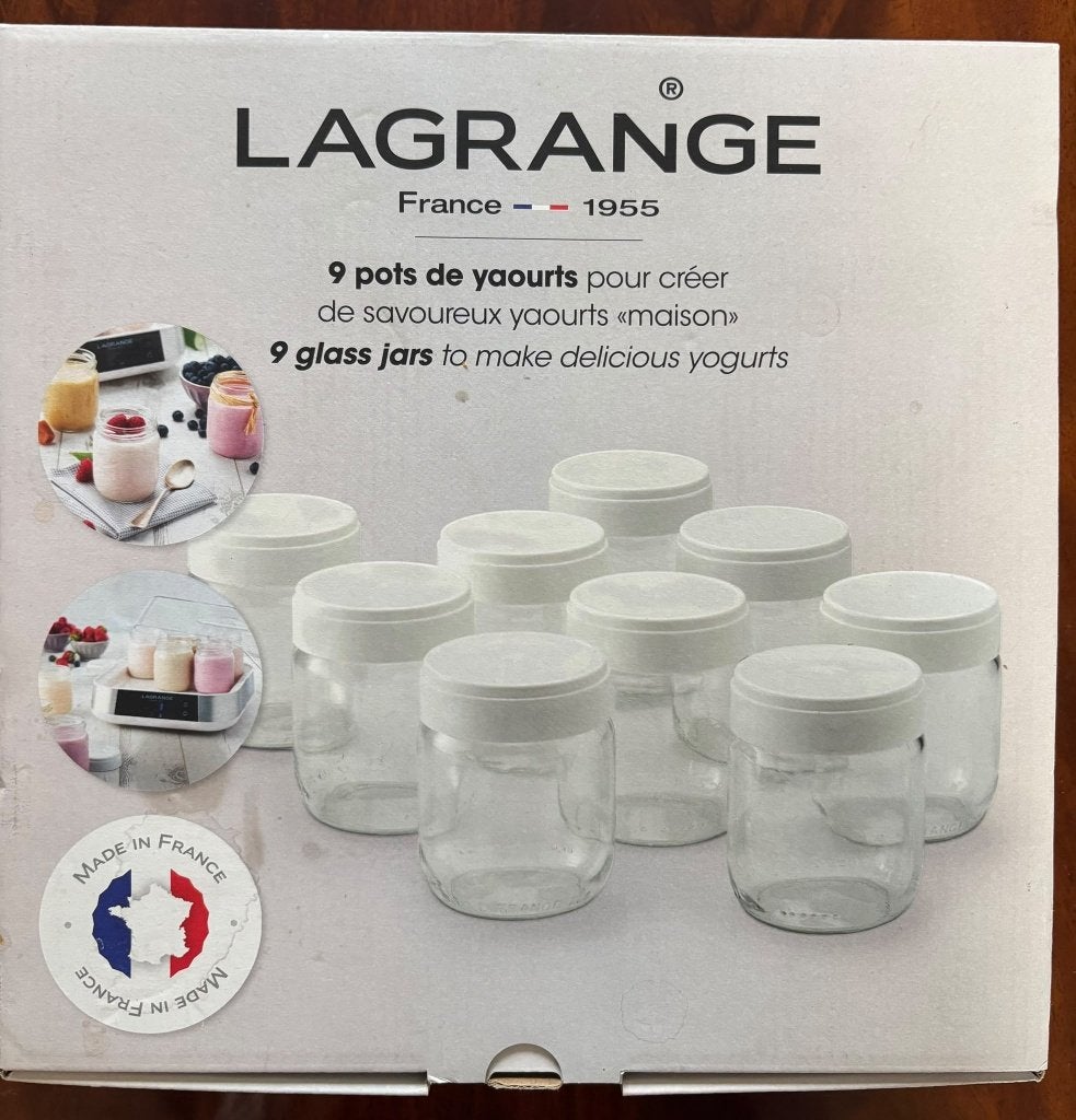 Set pots de yaourts Lagrange, Maison & Meubles, Enlèvement, Neuf, Verre, Autres marques