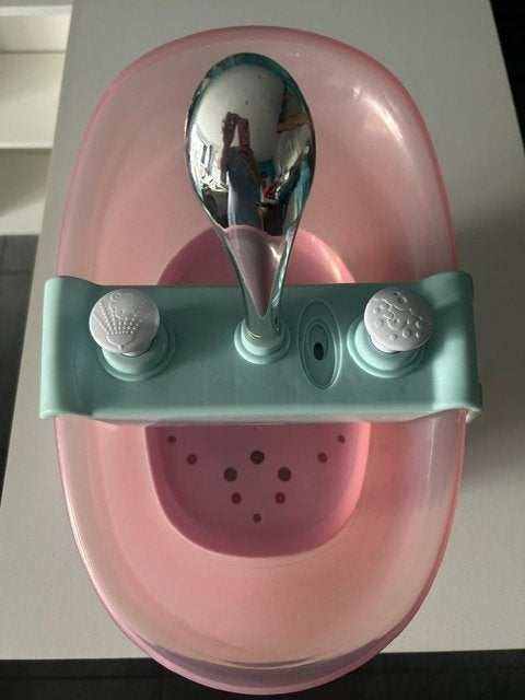 interactief badje baby born, Ophalen, Zo goed als nieuw, Babypop