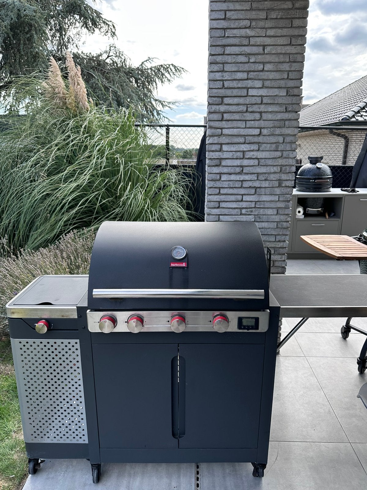 Barbecook Quisson 4000 gasbbq - 3 branders, zijbrander, hoes, Tuin en Terras, Ophalen, Gebruikt
