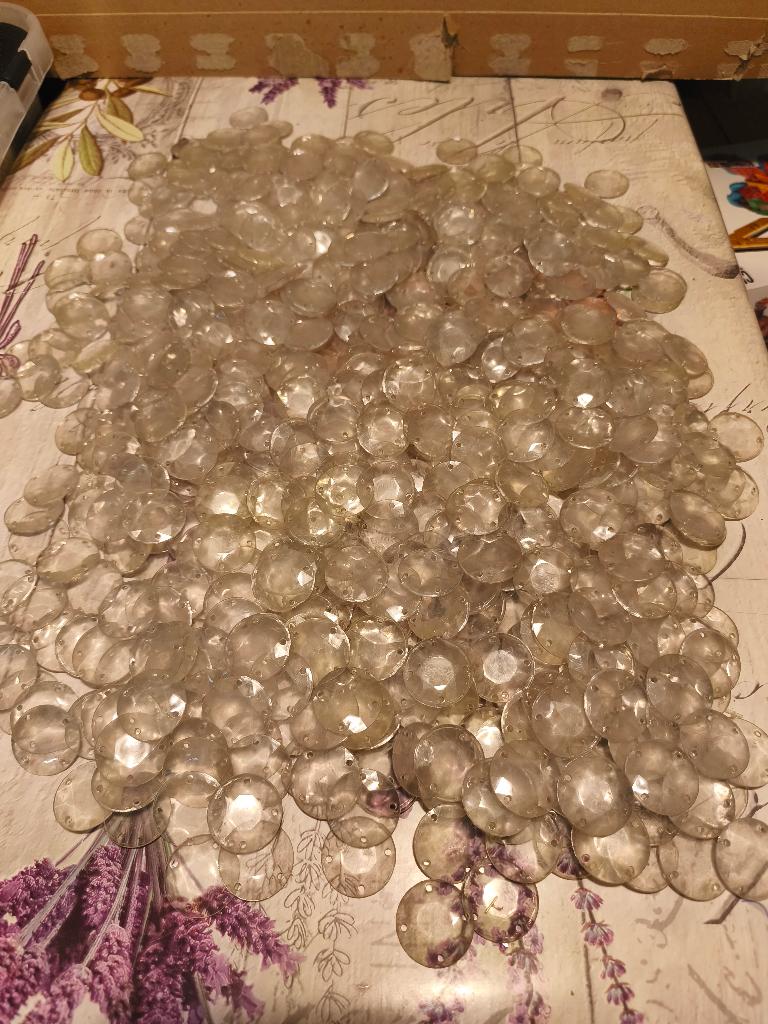 Lot de perles de décoration., Plastique, Enlèvement ou Envoi, Bricolage, Utilisé
