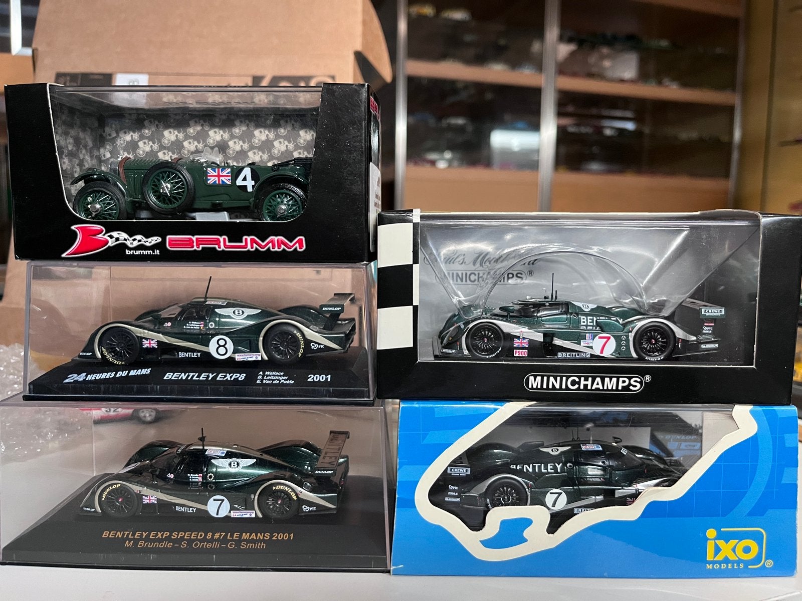 1/43 Lot de 5 Bentley Minichamps Ixo Brumm, Hobby & Loisirs créatifs, Voitures miniatures | 1:43, Enlèvement, Utilisé, Voiture