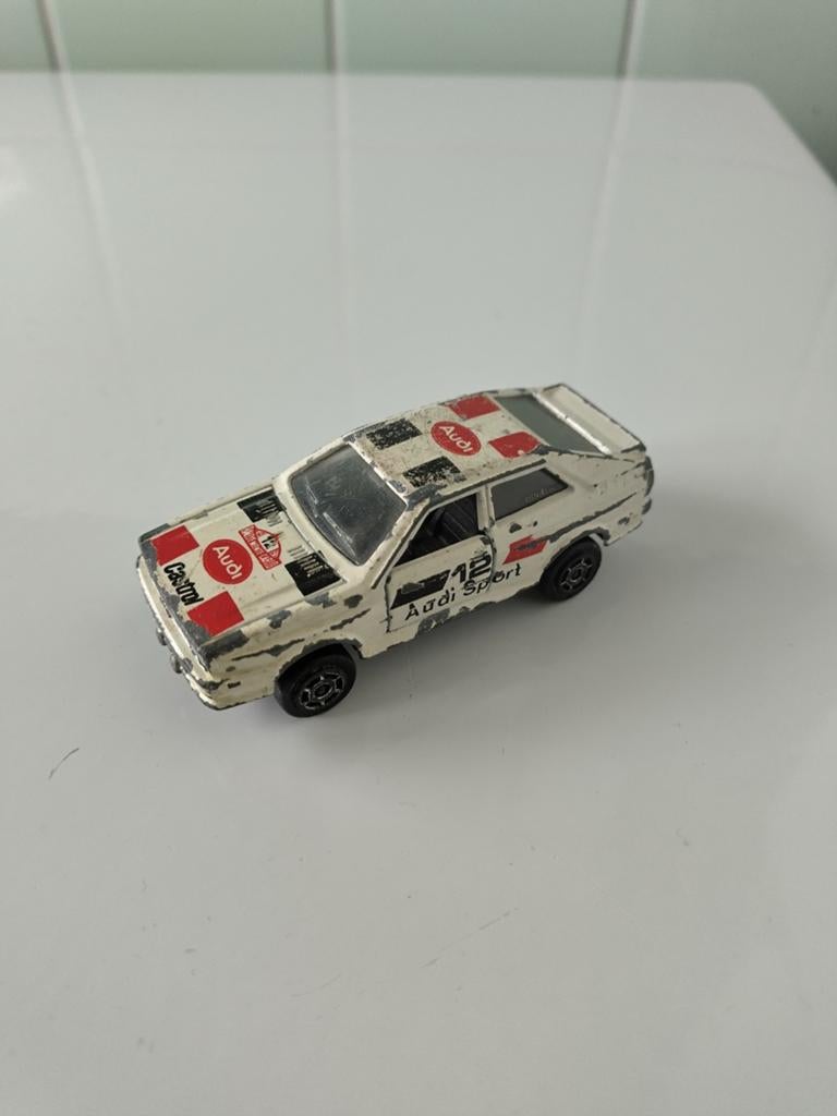 Vintage Majorette Audi Quattro AFHALING LEES BESCHRIJVING, Enlèvement, Utilisé, Voiture, Majorette
