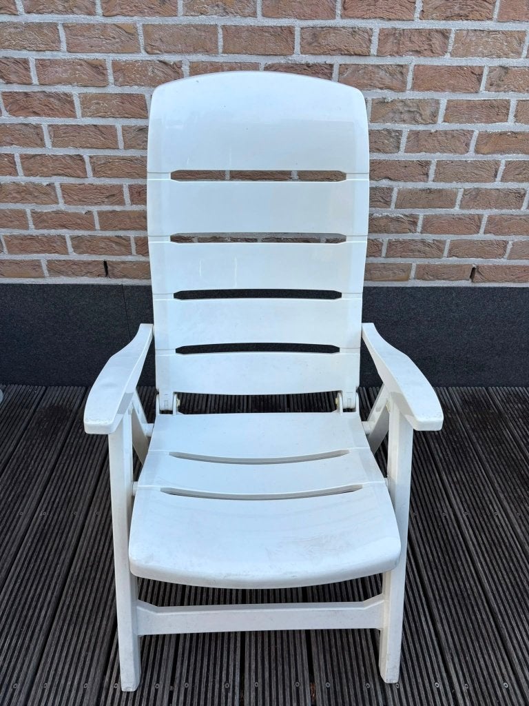 Set van 5 tuinstoelen, Tuin en Terras, Ophalen, Gebruikt, Plastic, Verstelbaar