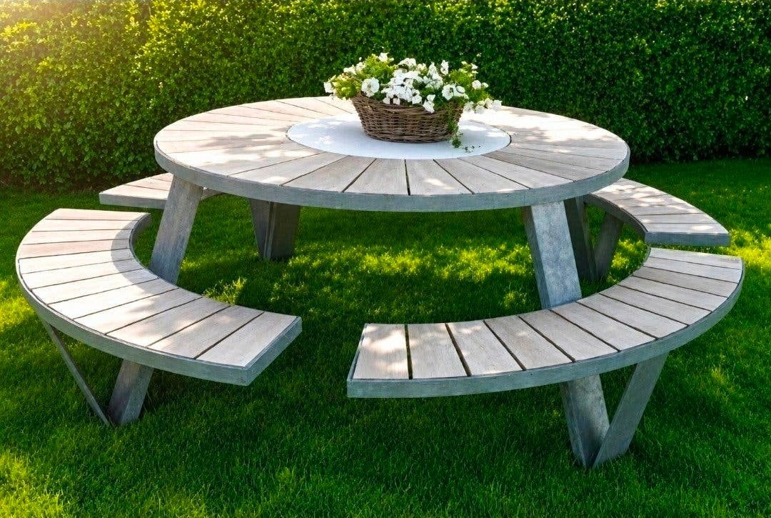 Tuintafel Extremis Pantagruel draaibaar middenplateau, Tuin en Terras, Ophalen, Hout