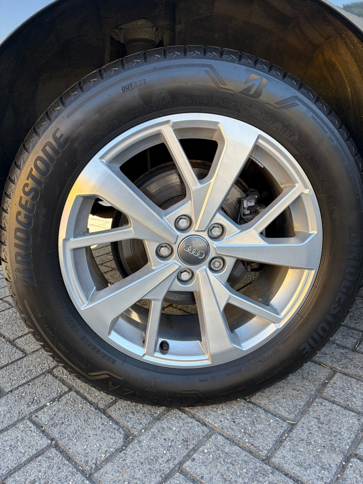 18 inch orgineel Audi velgen met nieuw Bridgestone banden, Pneus et Jantes, Pneus été, 18 pouces, Enlèvement