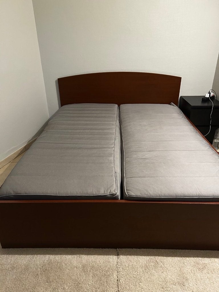 Lit IKEA, Brun, Enlèvement, Utilisé, 200 cm