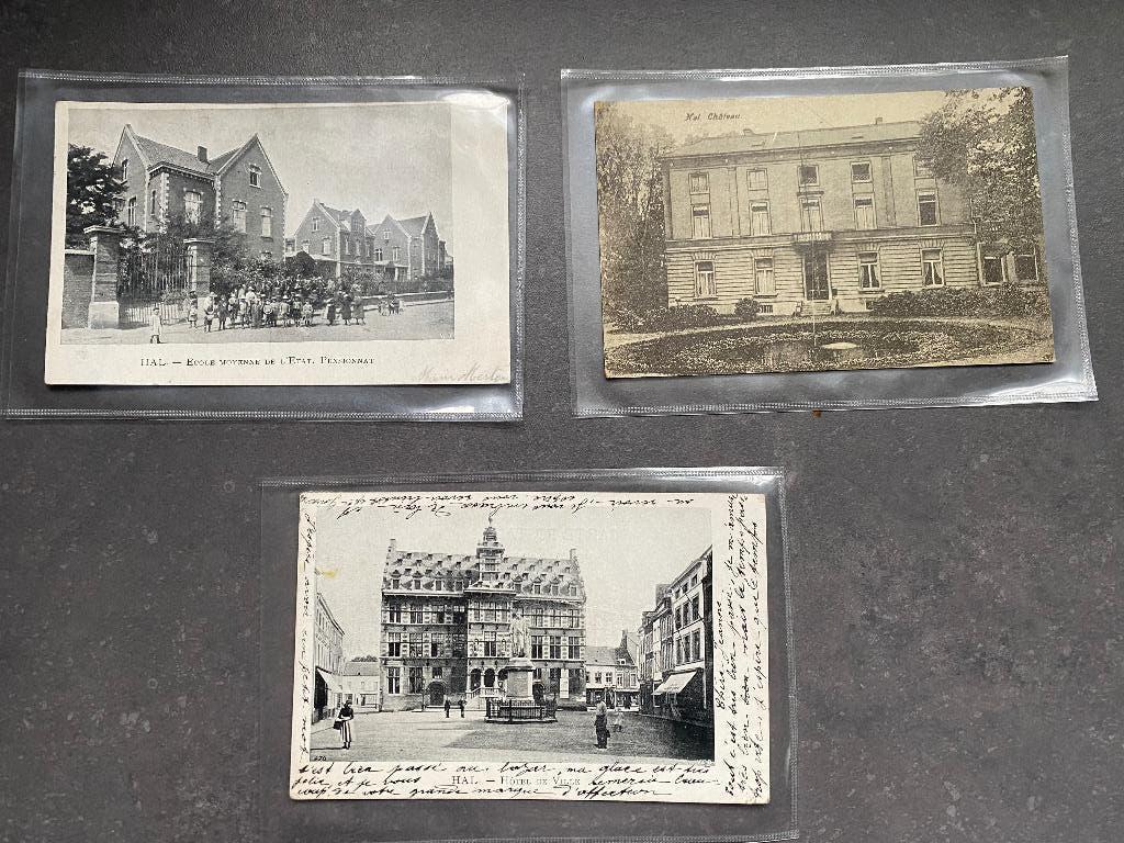 Halle Hal Brabant Postkaarten postkaart 3 euro per stuk, Enlèvement ou Envoi, Avant 1920, Affranchie, Brabant Flamand