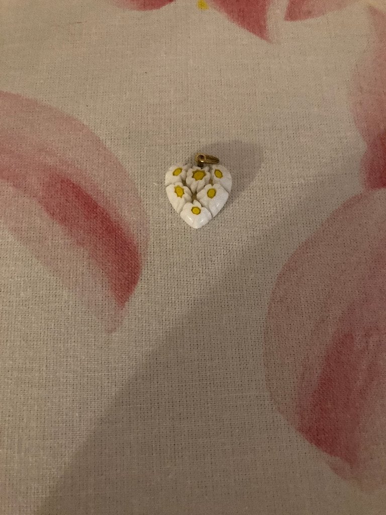 Pendentif en verre, Bijoux, Sacs & Beauté, Pendentifs, Enlèvement ou Envoi, Neuf, Blanc, Verre ou Cristal
