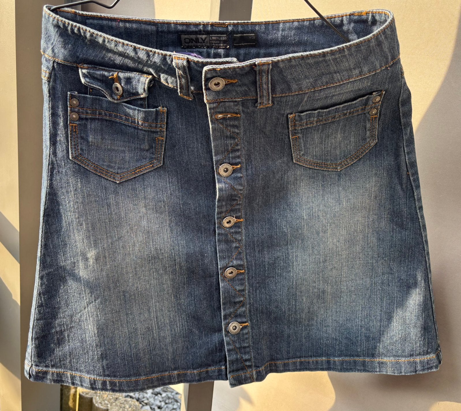 Jeans rok Only maatje 28., Kleding | Dames, Ophalen of Verzenden, Zo goed als nieuw, Maat 36 (S), Blauw