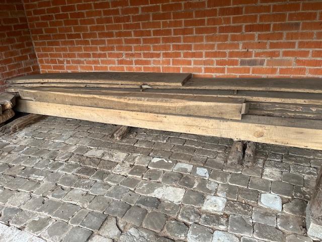 Eiken balk 300x20x16, Doe-het-zelf en Bouw, Hout en Planken, Ophalen, Eiken, Zo goed als nieuw, Balk