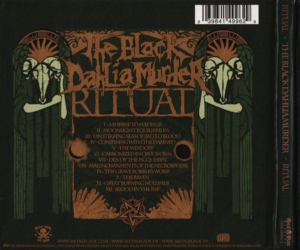 CD The black dahlia murder.Ritual.Digibook.Melodic death., Ophalen of Verzenden, Death metal