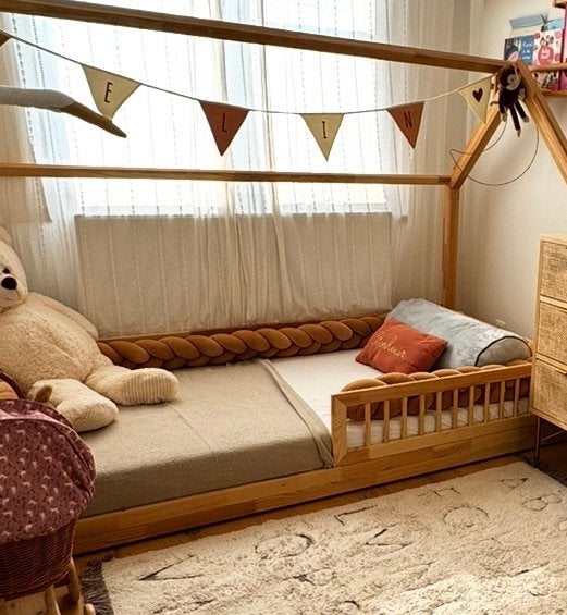 Mooi Bedhuisje 90 x 180 (en gratis matras), Neuf, Matelas, 85 à 100 cm, Enlèvement