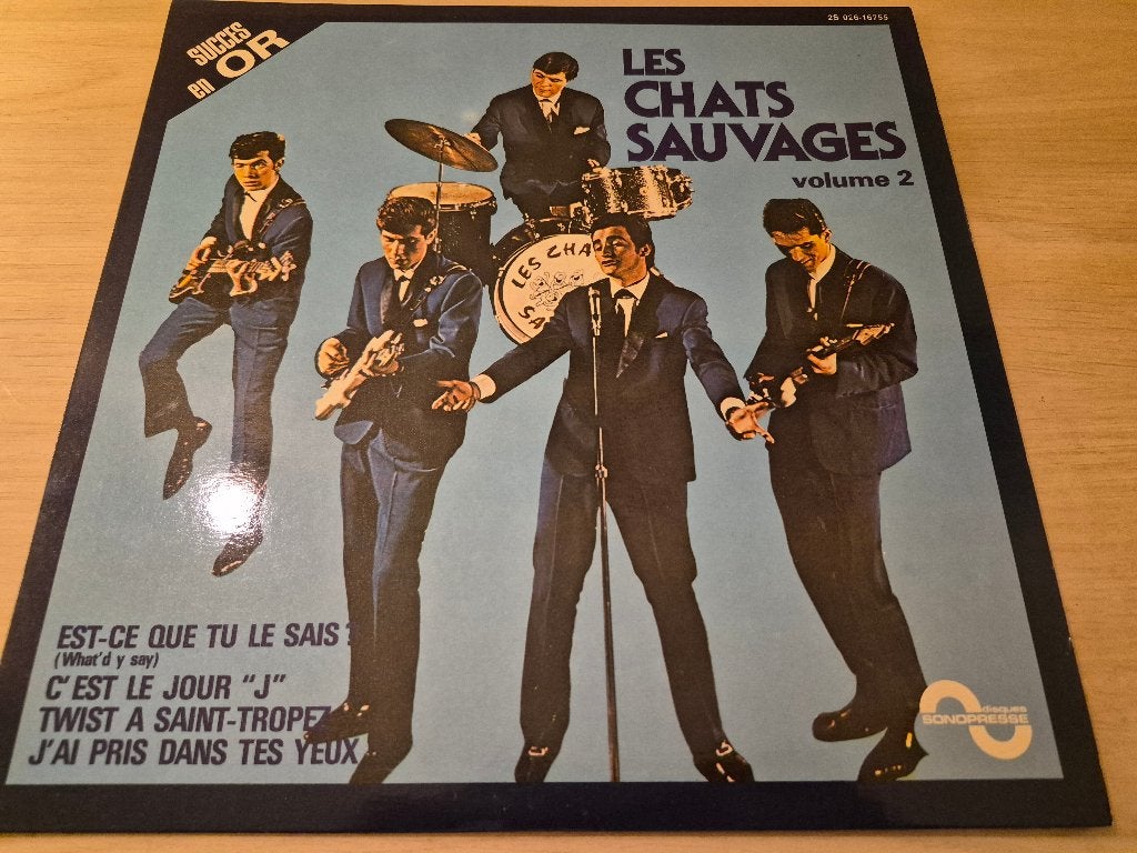 disque vinyl 33 tours Les chats sauvage vol 2, LP, Rock, Ophalen of Verzenden, Zo goed als nieuw
