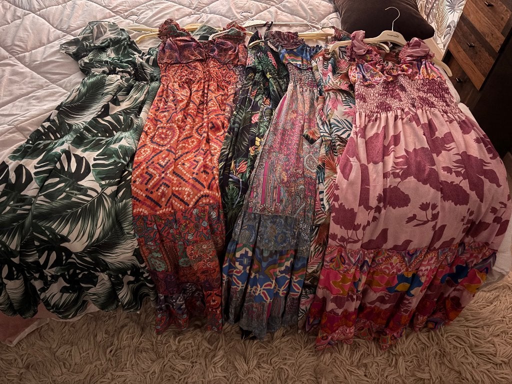 Robes longues d été, Kleding | Dames, Jurken, Meerkleurig, Zo goed als nieuw, Lolaliza, Onder de knie
