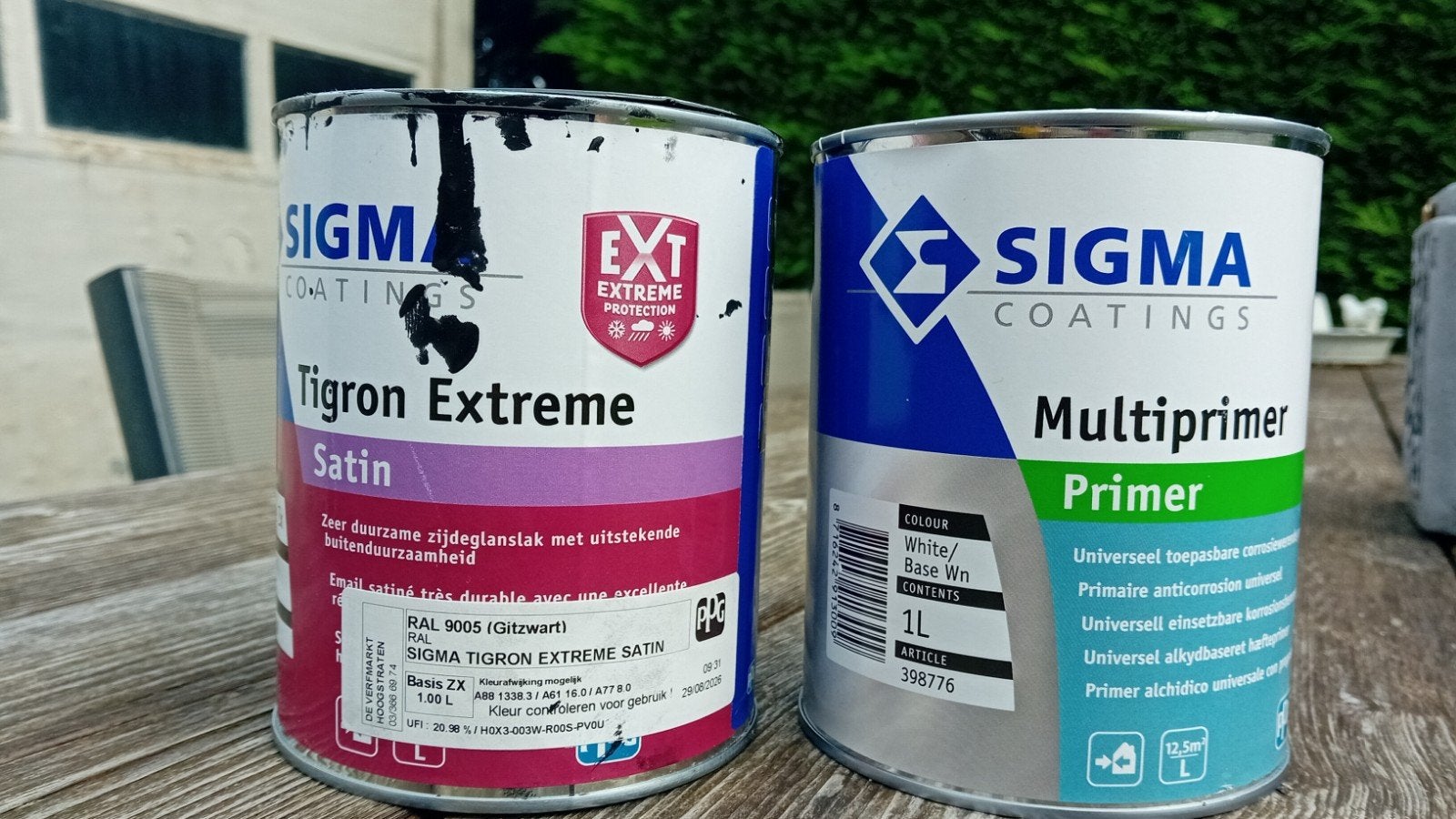 grondverf + lak ral 9005, Bricolage & Construction, Neuf, Moins de 5 litres, Enlèvement ou Envoi, Laque